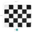 Kép 6/10 - Kinderkraft szivacspuzzle szőnyeg, Luno 30db fekete-fehér