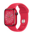 Kép 1/2 - Apple Watch Series 8 GPS 41 mm piros alumínium, piros sport szíjjal