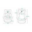 Kép 5/5 - Lionelo gyerekülés Bastiaan Isofix 360 fok 0-36 kg, szürke