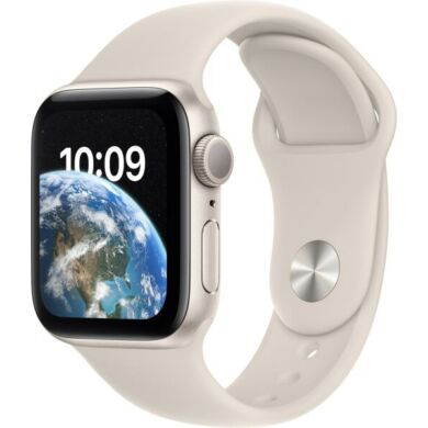 Apple Watch SE (2022) GPS 40mm csillagfény alumínium, csillagfény sport szíjjal