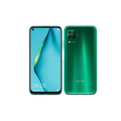Huawei P40 Lite 128GB Dual SIM, zöld, Kártyafüggetlen, 2 év Gyártói garancia