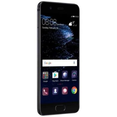 Huawei P10 64GB Dual SIM, fekete, Kártyafüggetlen,2 év  Gyártói garancia