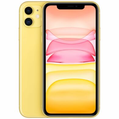 Apple Iphone 11 64GB sárga, kártyafüggetlen, 1 év gyártói garancia 