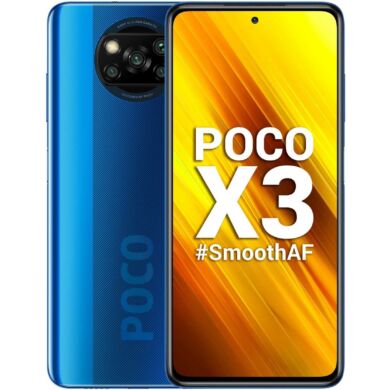  Xiaomi Poco X3 128GB Dual SIM (B20), kék, Kártyafüggetlen, 1 év teljes körű garancia