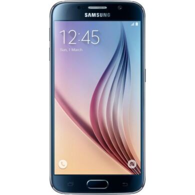 Samsung G920F Galaxy S6 32GB, fekete, Kártyafüggetlen, 1 év Gyártói garancia
