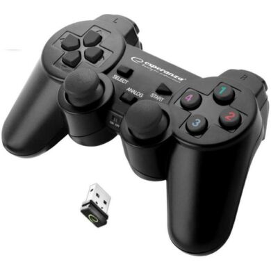 Esperanza Gladiator 2.4GHZ PS3/PC USB, vezeték nélküli kontroller, fekete