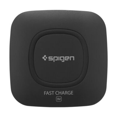 Spigen Essential F301W Ultra Slim vezeték nélküli wireless gyorstöltő (9W), fekete